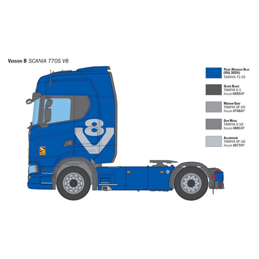 Italeri 1-3965 - ITALERI 1/24 SCANIA 770 S V8 "WHITE CAB