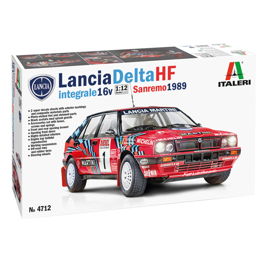 Italeri 1-4712 - ITALERI 1/12LANCIA DELTA HF INTEGRALE "SANREMO1989