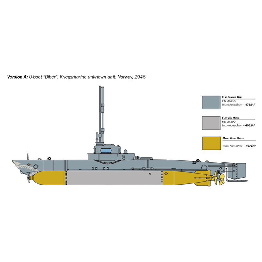 Italeri 1-5609 - ITALERI 1/35 U-BOOT BIBER MINI SUB