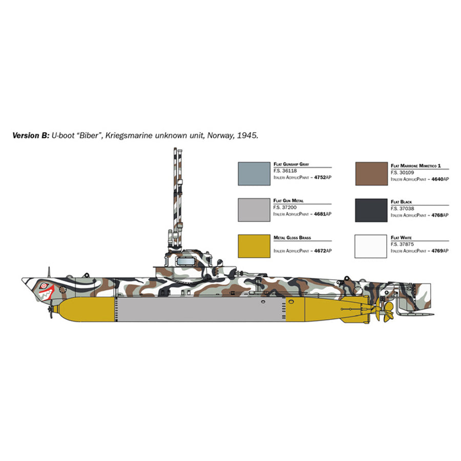 Italeri 1-5609 - ITALERI 1/35 U-BOOT BIBER MINI SUB