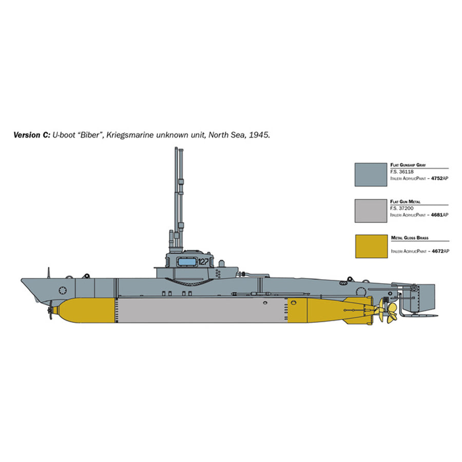 Italeri 1-5609 - ITALERI 1/35 U-BOOT BIBER MINI SUB