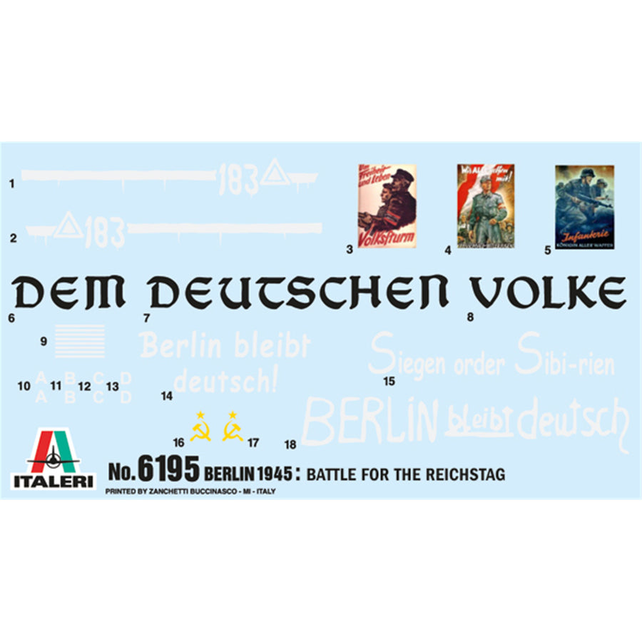 Italeri 1-6195 - ITALERI 1/72 BATTLE FOR THE REICHSTAG BATTLE SET