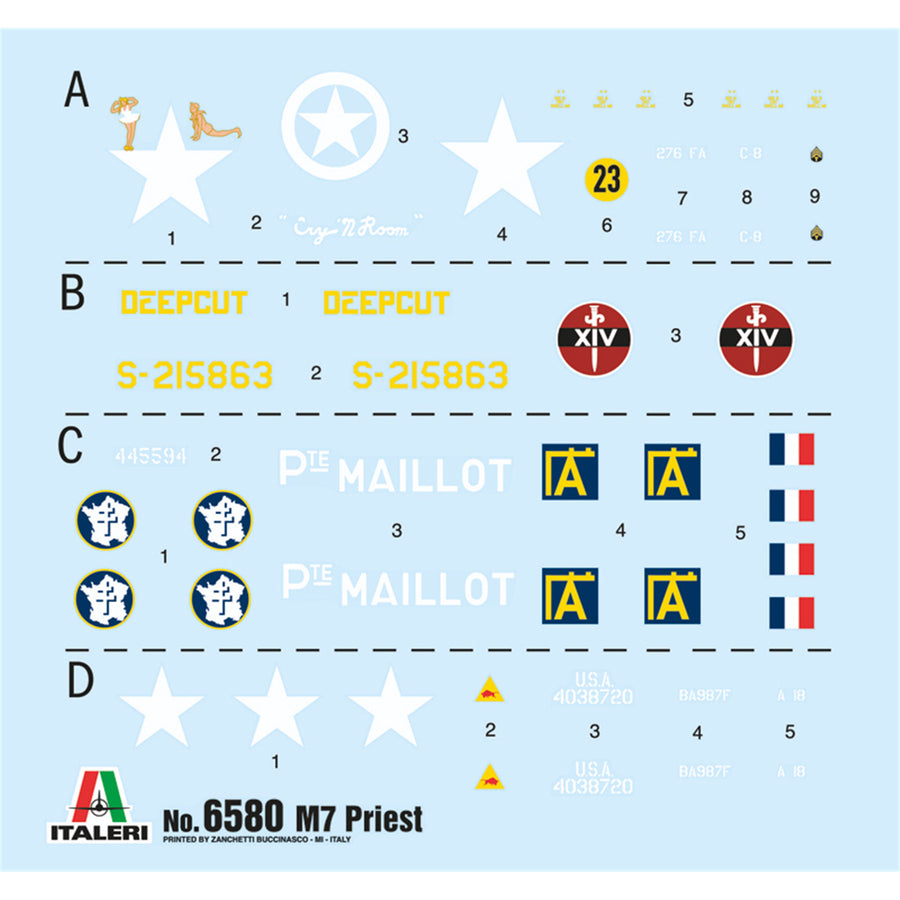 Italeri 1-6580 - ITALERI 1/35 M7 PRIEST HOWITZER MOTOR CARRIAGE