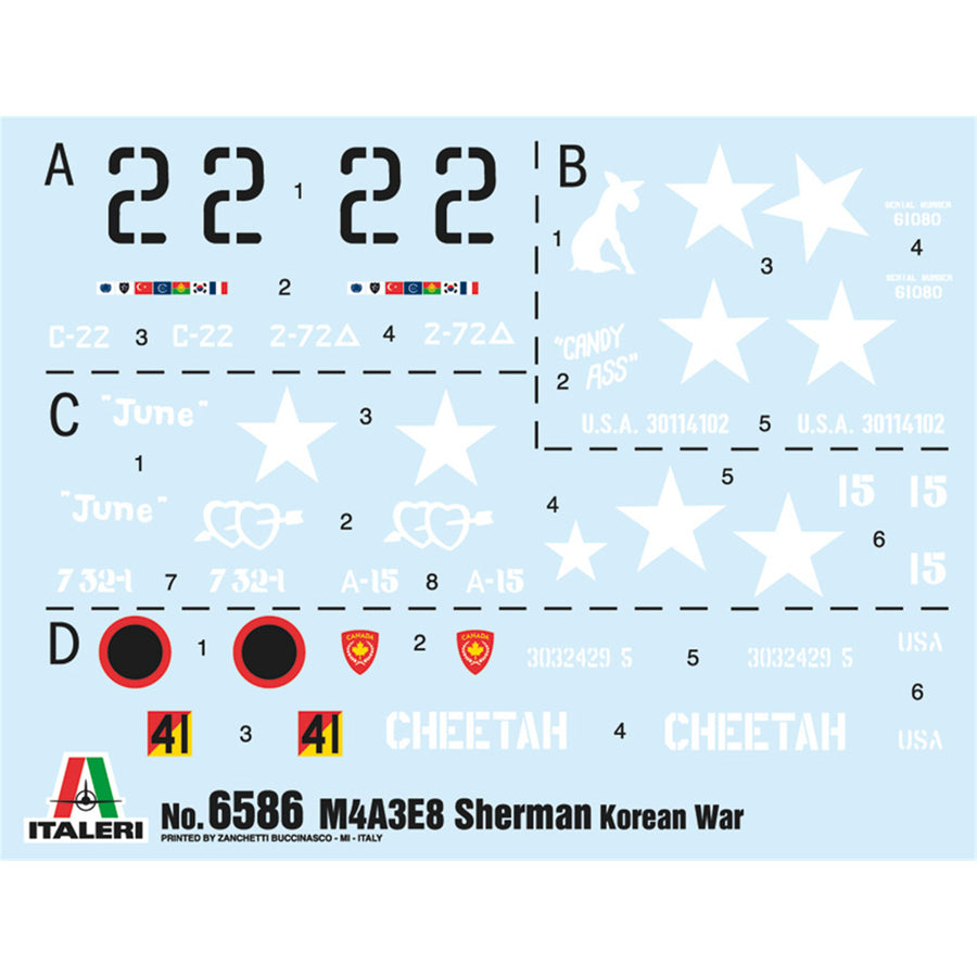 Italeri 1-6586 - ITALERI 1/35 KOREAN WAR M4 SHERMAN
