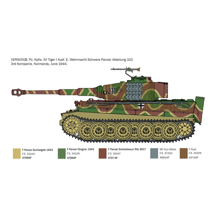 Italeri 1-6754 - ITALERI 1/35 TIGER 1 AUSF LATE