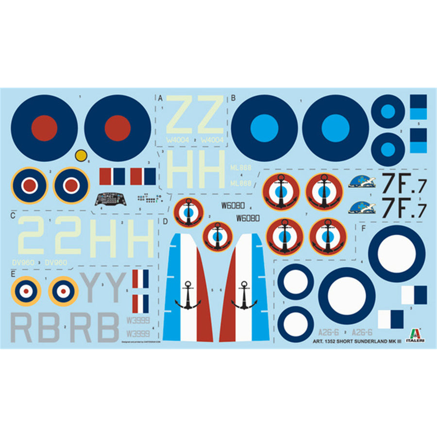 Italeri 1-1352 - ITALERI 1/72 SUNDERLAND MK.III