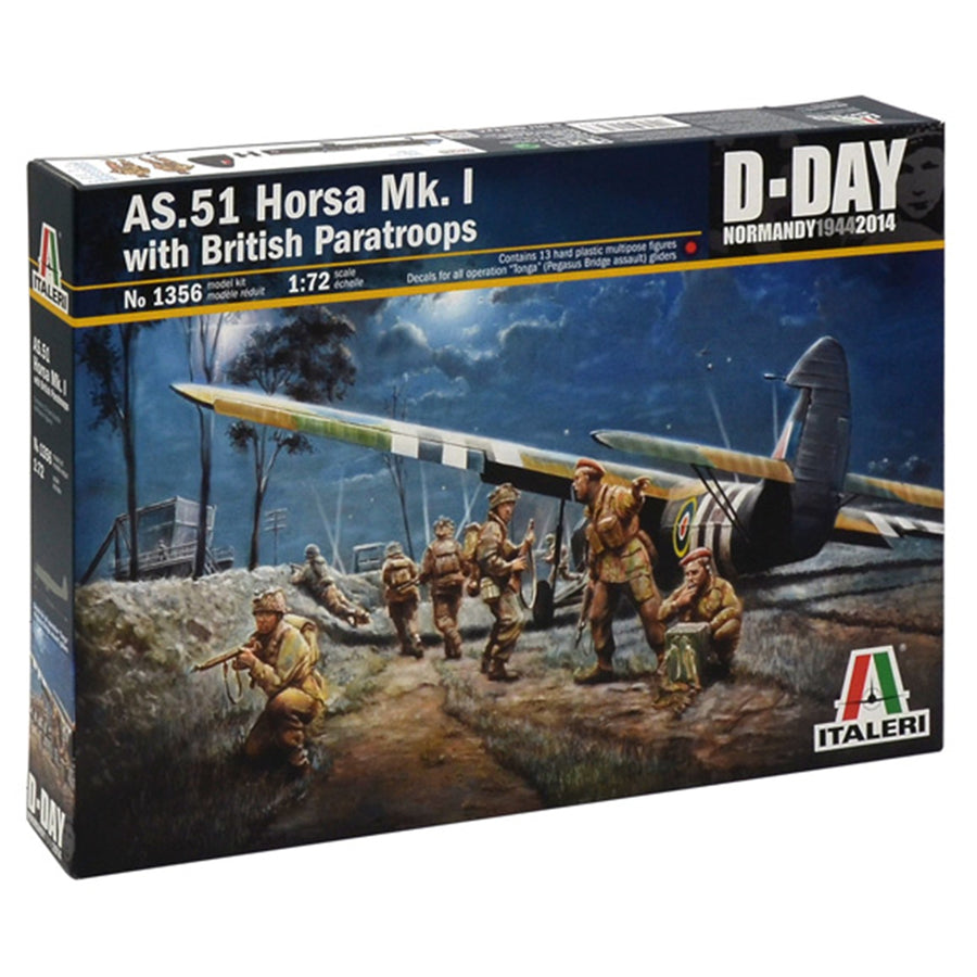 Italeri 1-1356 - ITALERI 1/72 HORSA W BRIT PARATROOPS