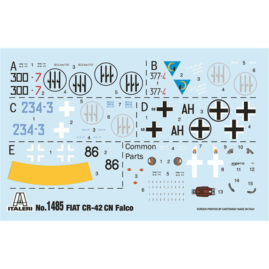 Italeri 1-1485 - ITALERI 1/72 CR.42 FALCO NIGHT FIGHTER