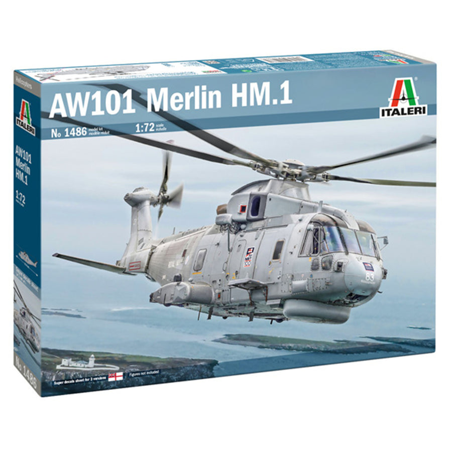 Italeri 1-1486 - ITALERI 1/72 AW101 MERLIN HM.1