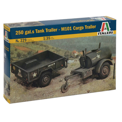ITALERI 1/35 CARGO TRAILER M101 W/250GAL TANK