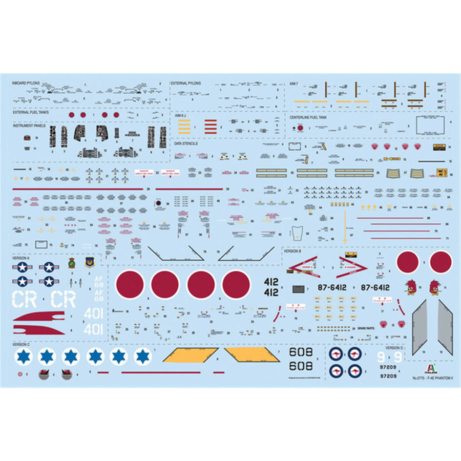 Italeri 1-2770 - ITALERI 1/48 F4E PHANTOM II