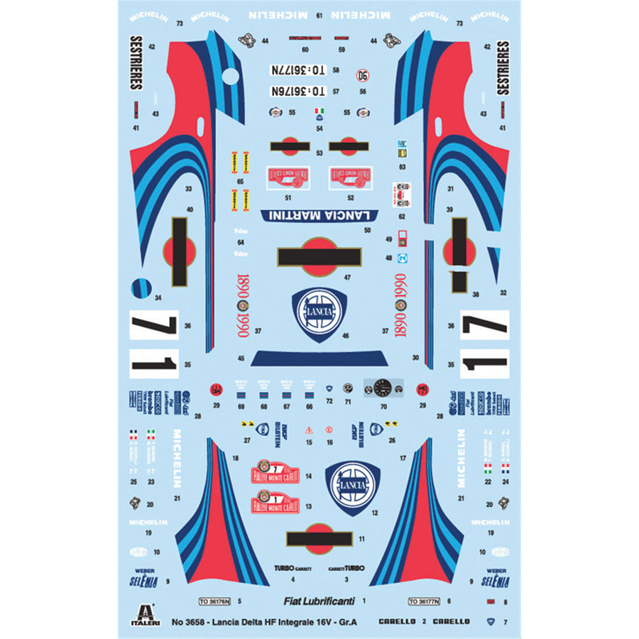 Italeri 1-3658 - ITALERI 1/24 LANCIA DELTA HF INTEGRALE