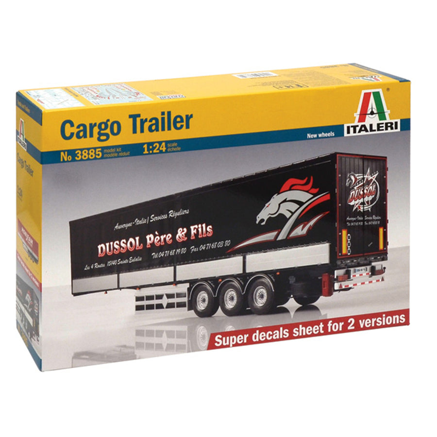 Italeri 1-3885 - ITALERI 1/24 CARGO TRAILER w/MAINFREIGHT DECAL