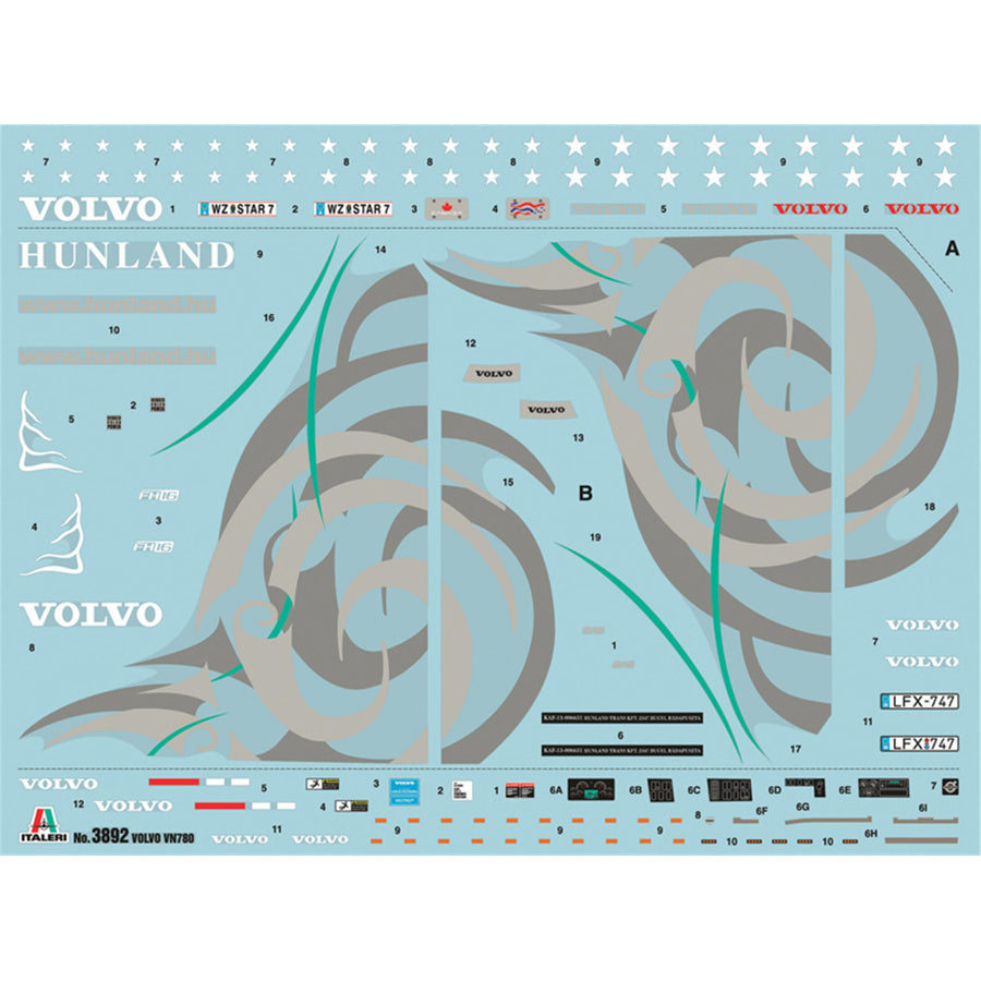Italeri 1-3892 - ITALERI 1/24 VOLVO VN 780