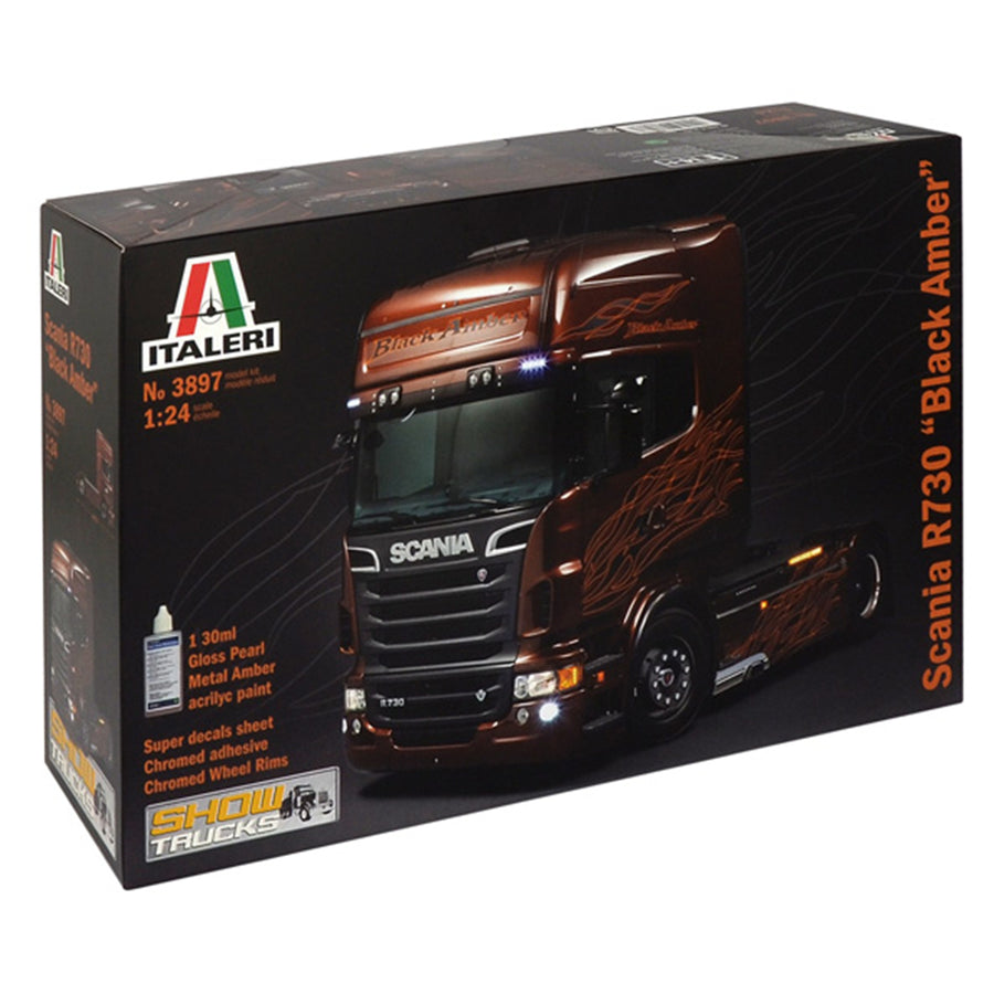 Italeri 1-3897 - ITALERI 1/24 SCANIA R730 BLACK AMBER