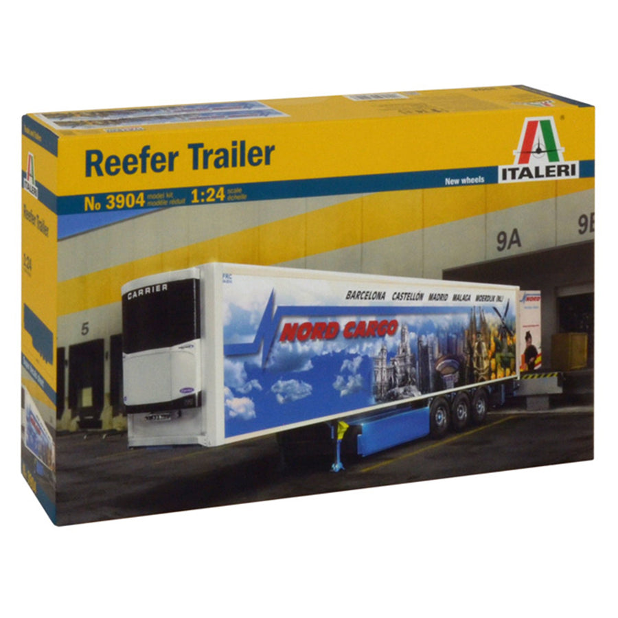 Italeri 1-3904 - ITALERI 1/24 REEFER TRAILER NEW RIMS/DECAL