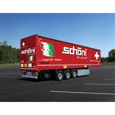 Italeri 1-3918 - ITALERI 1/24 CURTAINSIDE TRAILER WITH LOGO