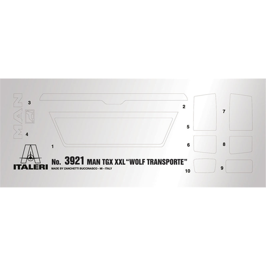 Italeri 1-3921 - ITALERI 1/24 MAN TGX XXL "WOLFE TRANSPORT"**