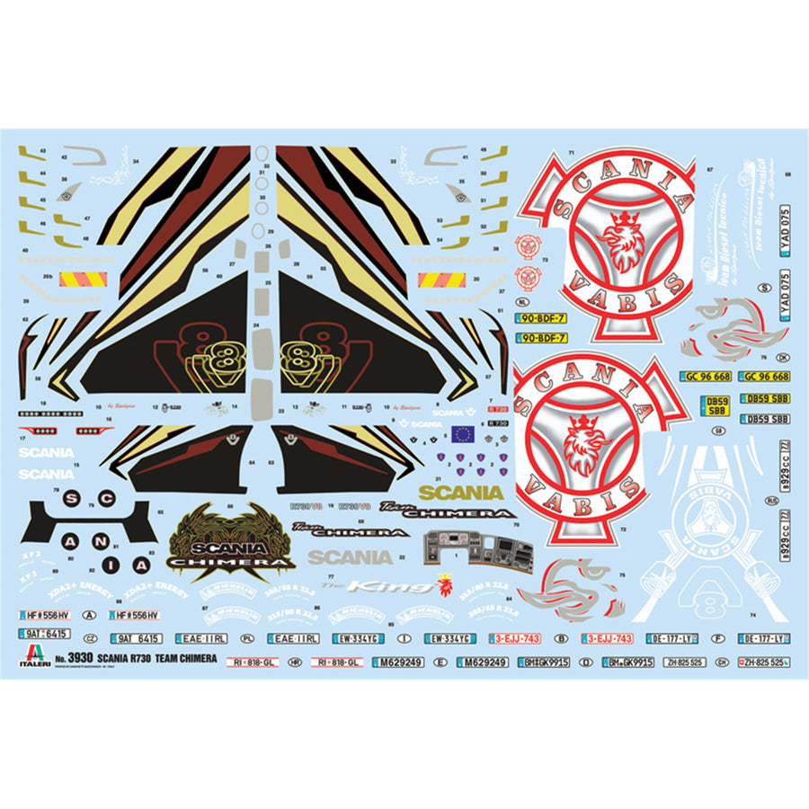 Italeri 1-3930 - ITALERI 1/24 SCANIA R730 STREAMLINE "CHIMERA
