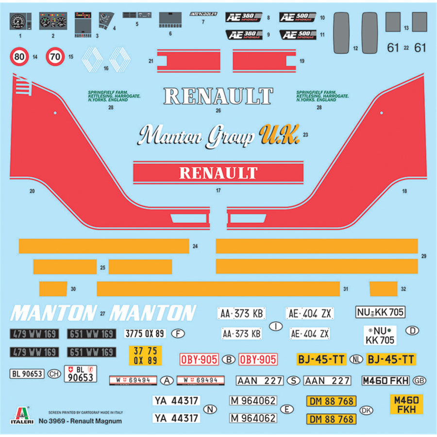Italeri 1-3969 - ITALERI 1/24 RENAULT AE500 MAGNUM