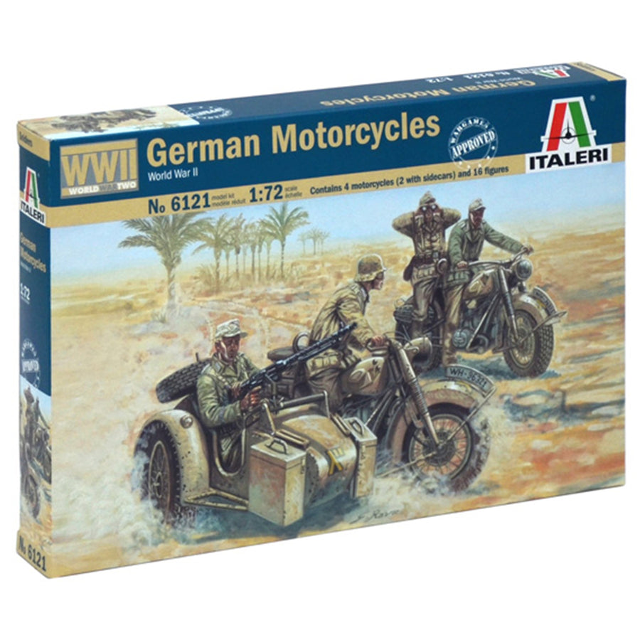 Italeri 1-6121 - ITALERI 1/72 2. WK DEUTSCHE MOTORRÄDER