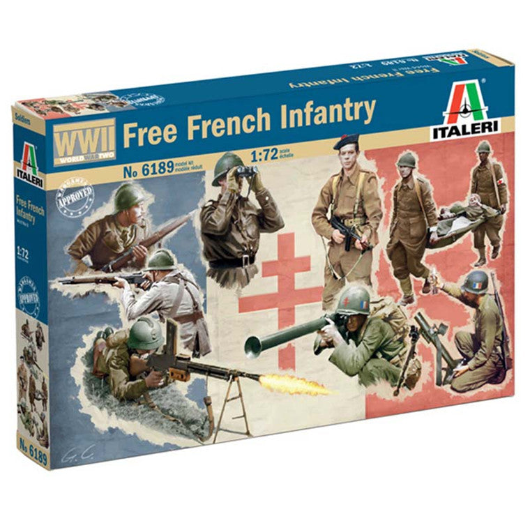 Italeri 1-6189 - ITALERI 1/72 FREIE FRANZÖSISCHE INFANTERIE ZWEITER WELTKRIEG