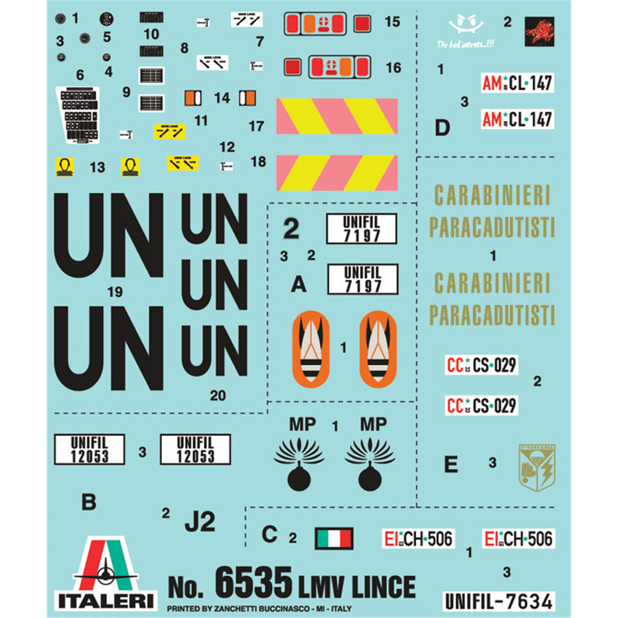 Italeri 1-6535 - ITALERI 1/35 UNITED NATIONS LIVERY - LINCE RECON