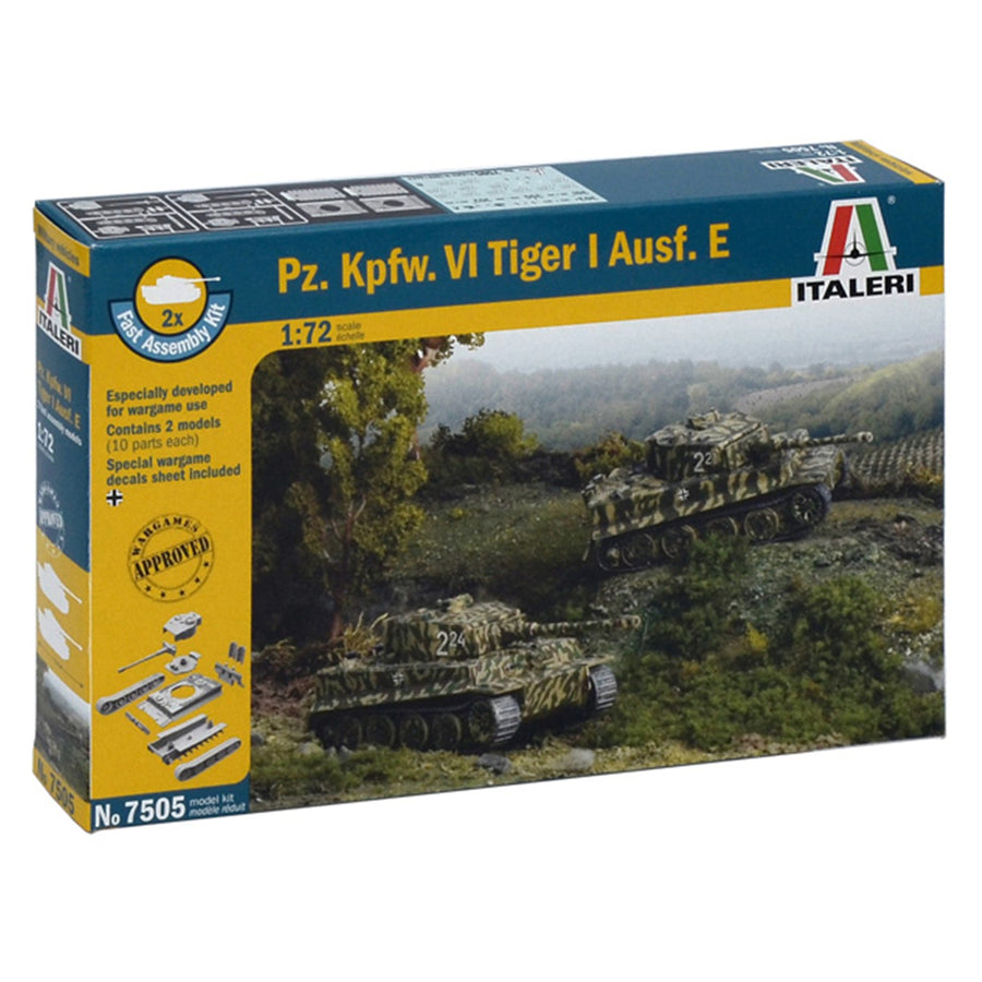 Italeri 1-7505 - ITALERI 1/72 FAST ASSBLY 2 KITS TIGER WW2