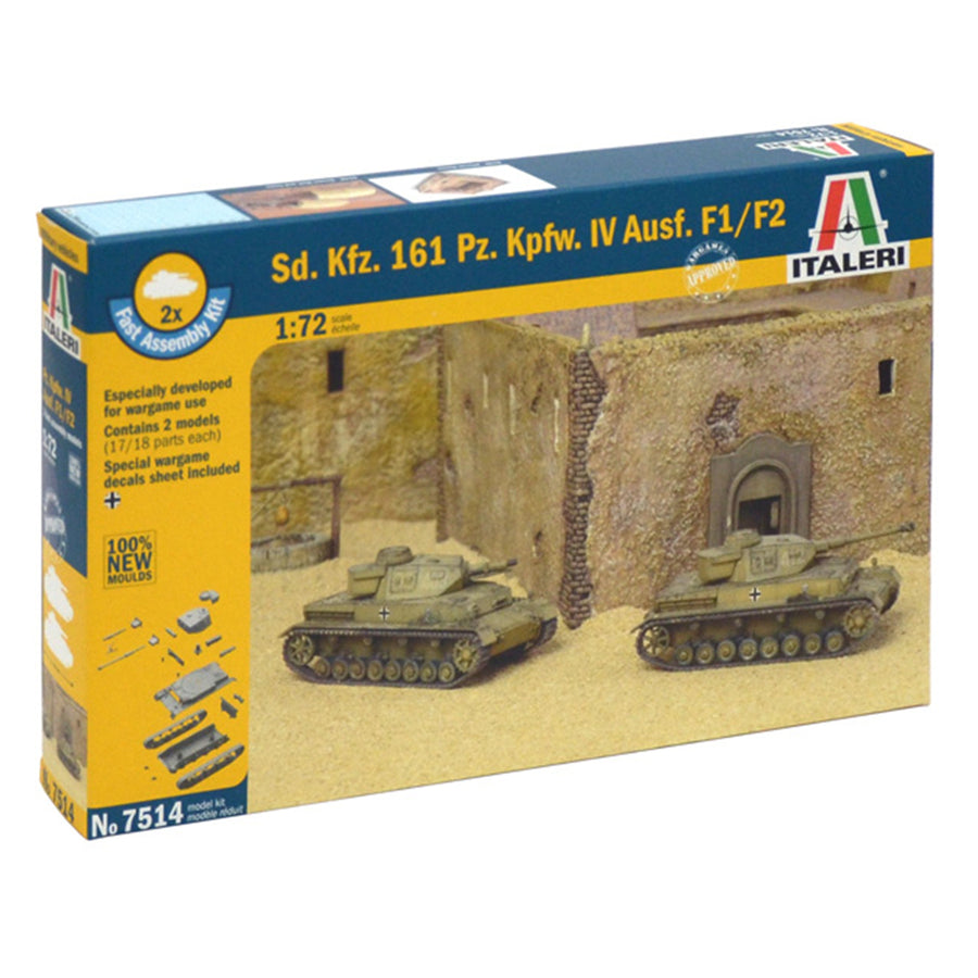 Italeri 1-7514 - ITALERI 1/72 SD. KFZ 161 PZ.KPFW. IV F1/F2