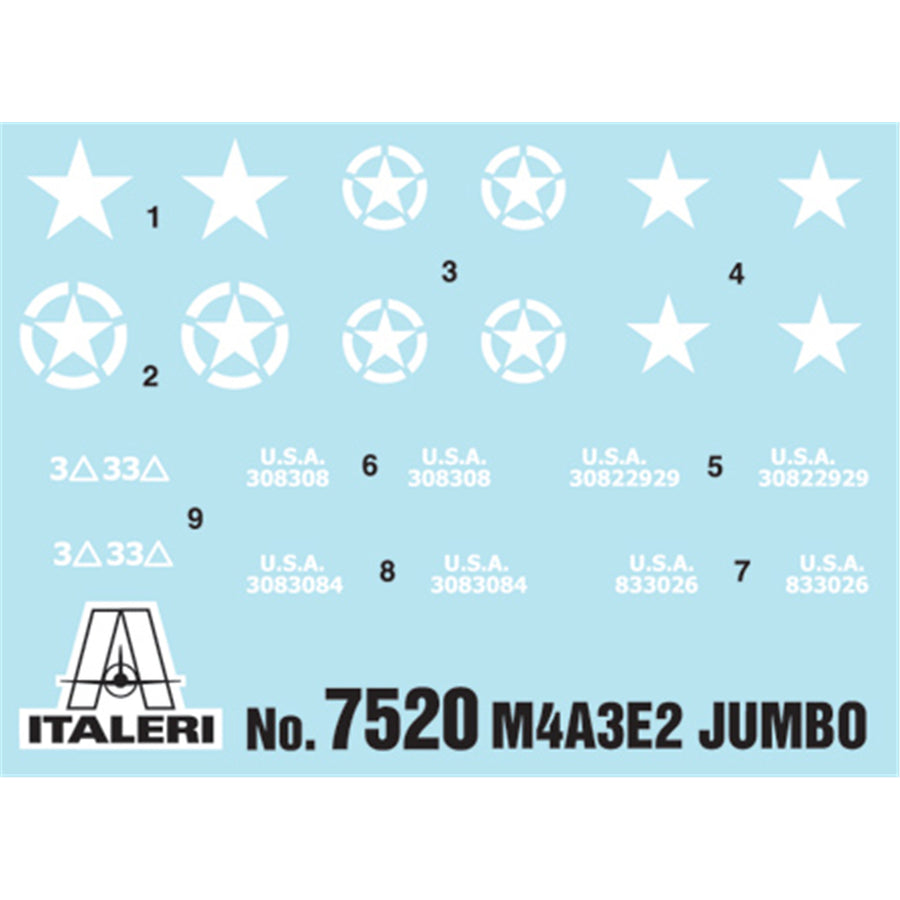 ITALERI 1/72 M4A3E2 JUMBO