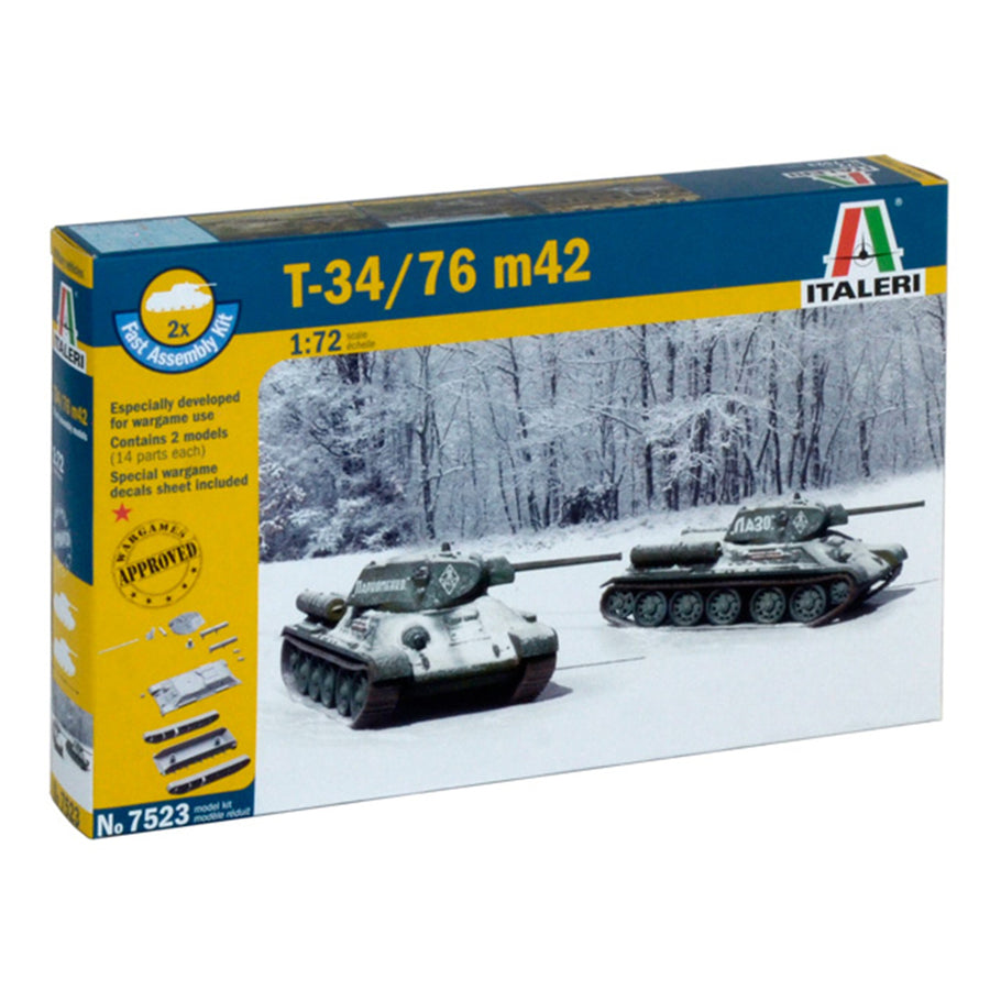 Italeri 1-7523 - ITALERI 1/72 T34/76 MOD.42 FAST ASSY