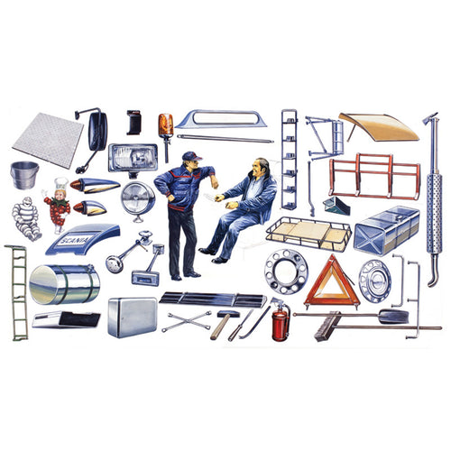 ITALERI 1/24 TRUCK SHOP ACCESSORIES