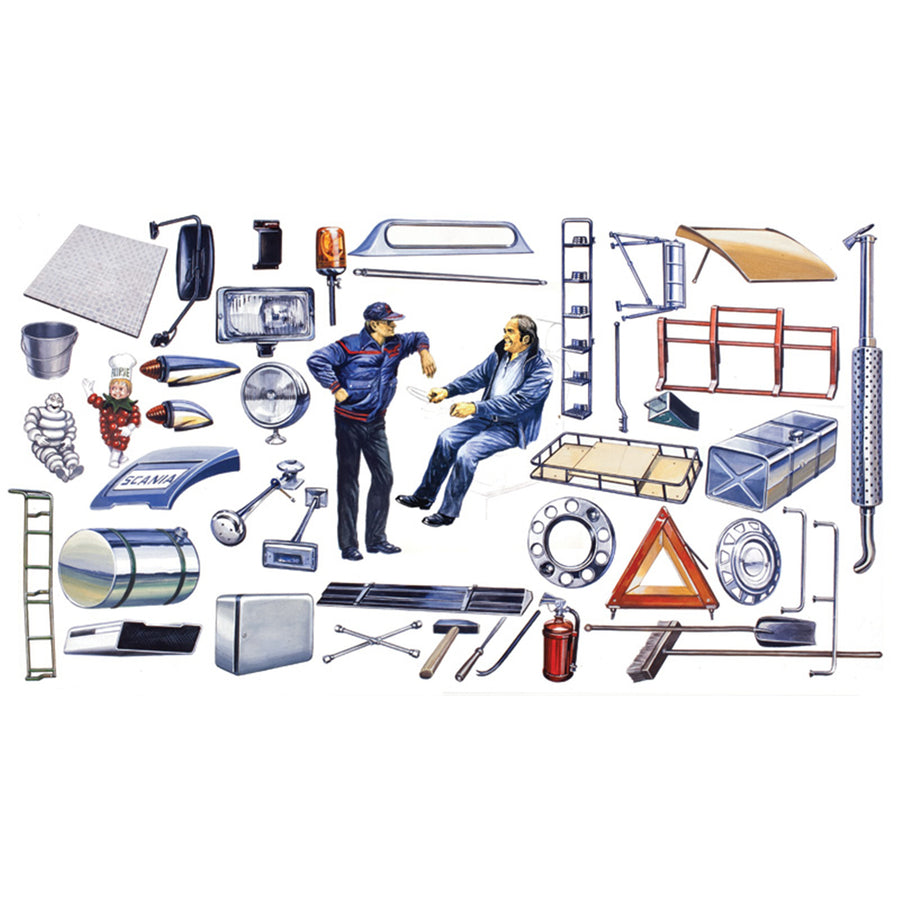 ITALERI 1/24 TRUCK SHOP ACCESSORIES