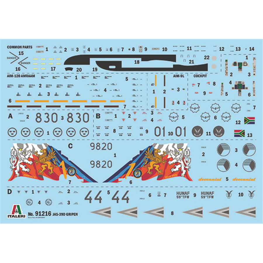 Italeri 1-91216 - ITALERI 1/72 JAS 39 Gripen twin seater
