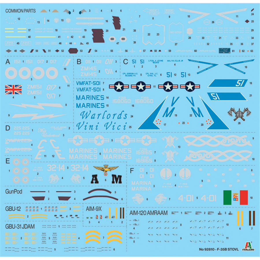 Italeri 1-92810 - ITALERI 1/48 F-35B LIGHNING II AERONAUTICA
