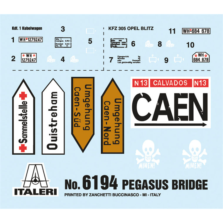 Italeri 1-6194 - ITALERI 1/72 PEGASUS BRIDGE BATTLE SET