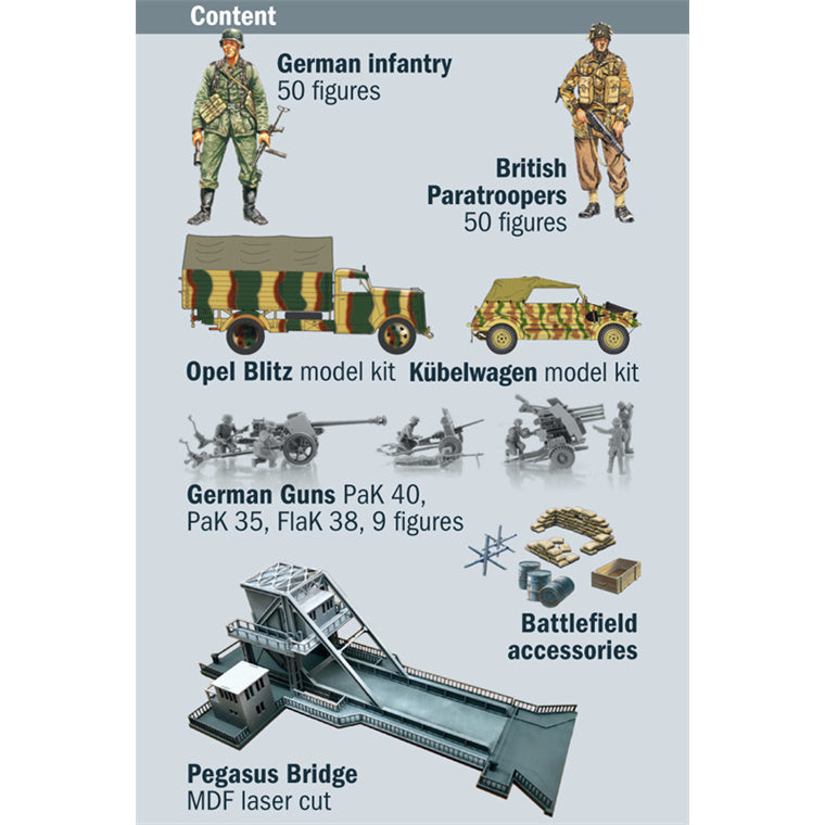 Italeri 1-6194 - ITALERI 1/72 PEGASUS BRIDGE BATTLE SET