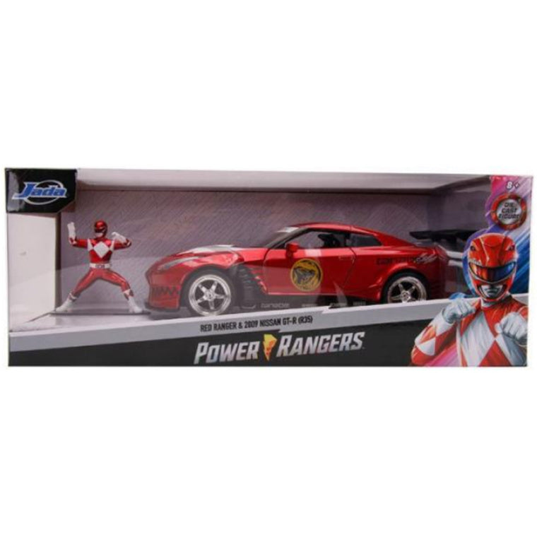 Jada JA31908 - JADA 1/24 HWR '09NISSAN GT-R W/RED RANGER