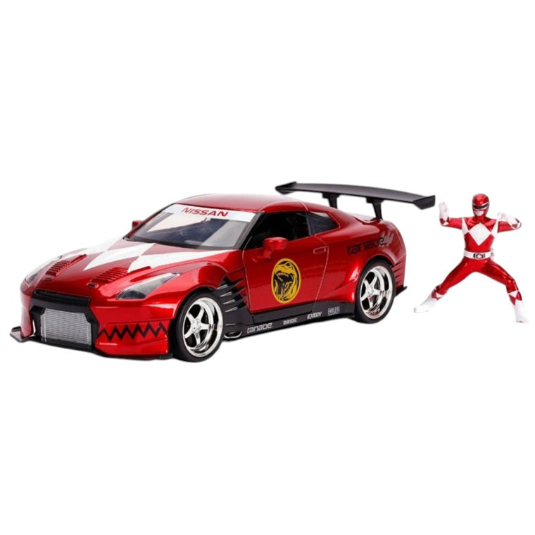 Jada JA31908 - JADA 1/24 HWR '09NISSAN GT-R W/RED RANGER