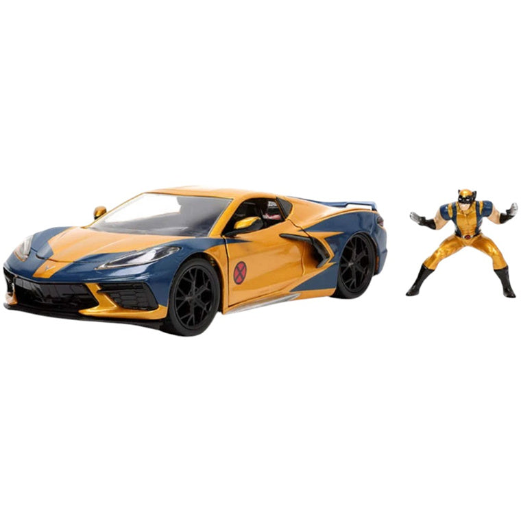 Jada JA33354 - JADA 1/24 HWR '20 CORVETTE C8 MIT WOLVERINE