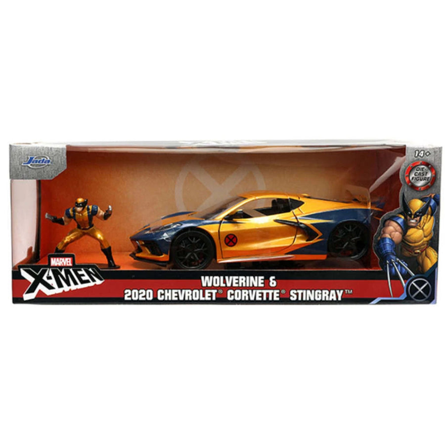 Jada JA33354 - JADA 1/24 HWR '20 CORVETTE C8 MIT WOLVERINE