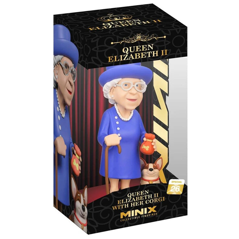 MINIX COLLECTABLES MINIX-24803 - MINIX: KÖNIGIN ELISABETH II. MIT CORGI
