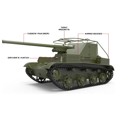 Miniart 2-35230 - MINIART 1/35 ROMANIAN T-60 TANK DESTROYER W/INT