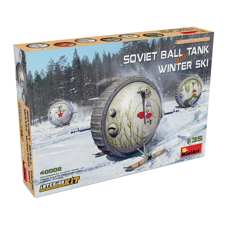 Miniart 2-40008 - MINIART 1/35 SOVIET BALL-TANK W/SKI & INT KIT