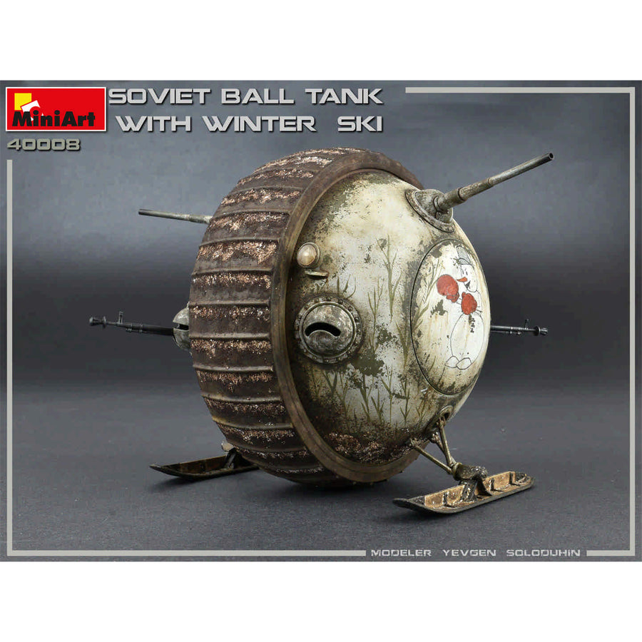 Miniart 2-40008 - MINIART 1/35 SOVIET BALL-TANK W/SKI & INT KIT