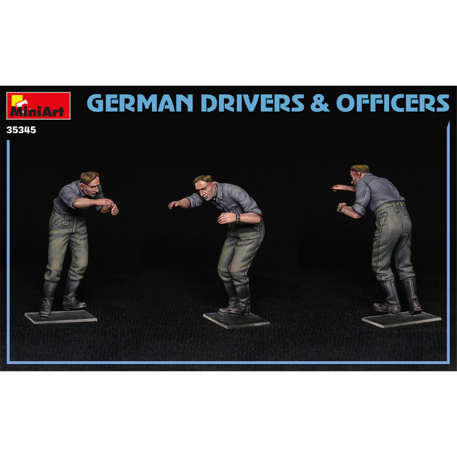 Miniart 2-35345 - MINIART 1/35 GERMAN DRIVERS & OFFICERS