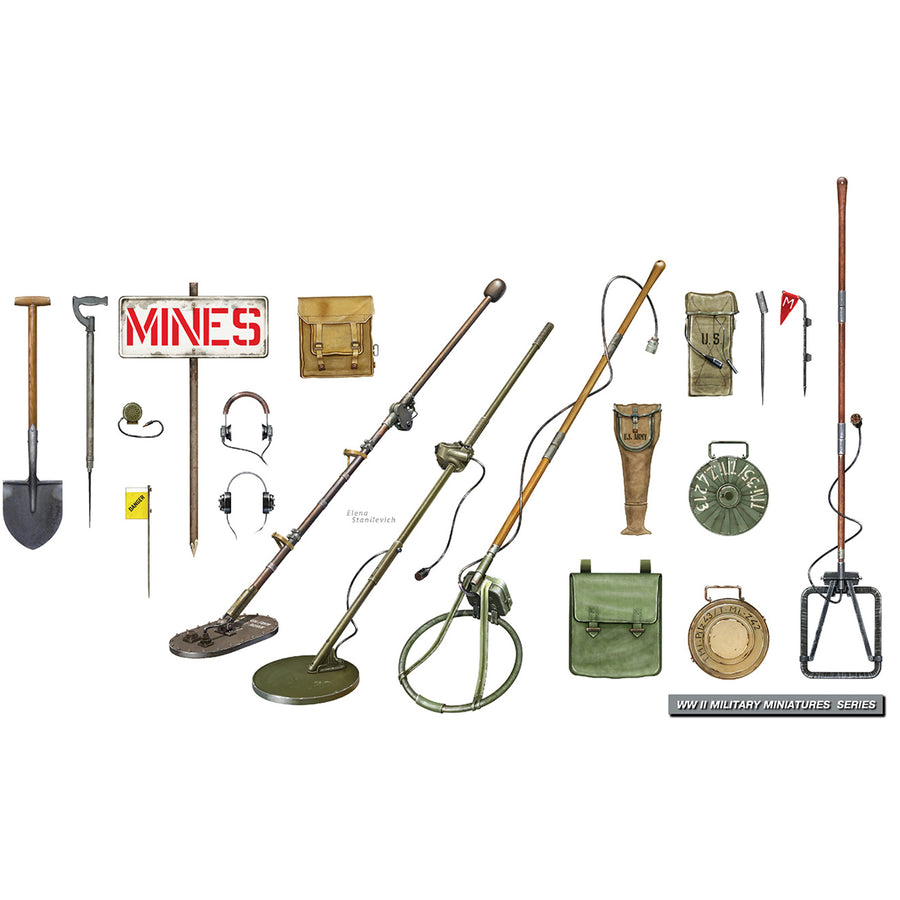 Miniart 2-35390 - MINIART 1/35 ALLIIERTE MINENSUCHAUSRÜSTUNG