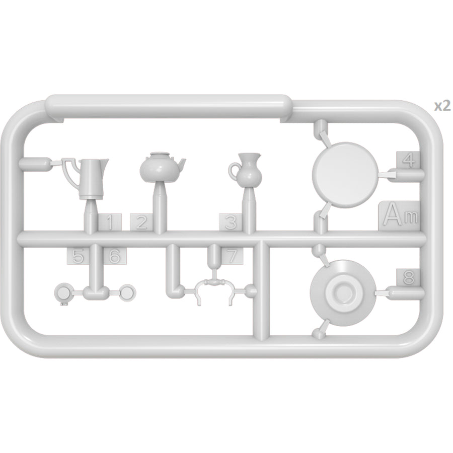 Miniart 2-35559 - MINIART 1/35 HOUSEHOLD CROCKERY & GLASS SET