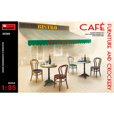 Miniart 2-35569 - MINIART 1/35 CAFÉMÖBEL & GESCHIRR
