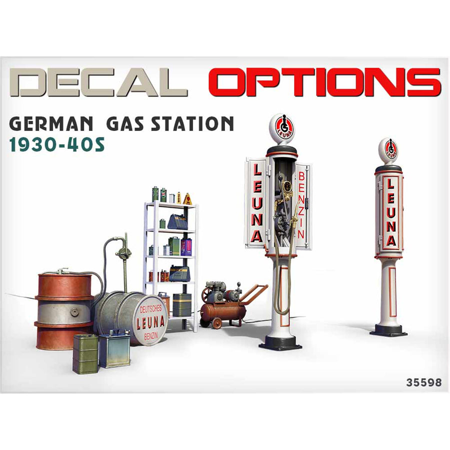 Miniart 2-35598 - MINIART 1/35 GERMAN GAS STATION 30/40's